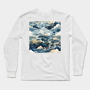 Fantasy Landscapes Mountains Pattern 2 Long Sleeve T-Shirt